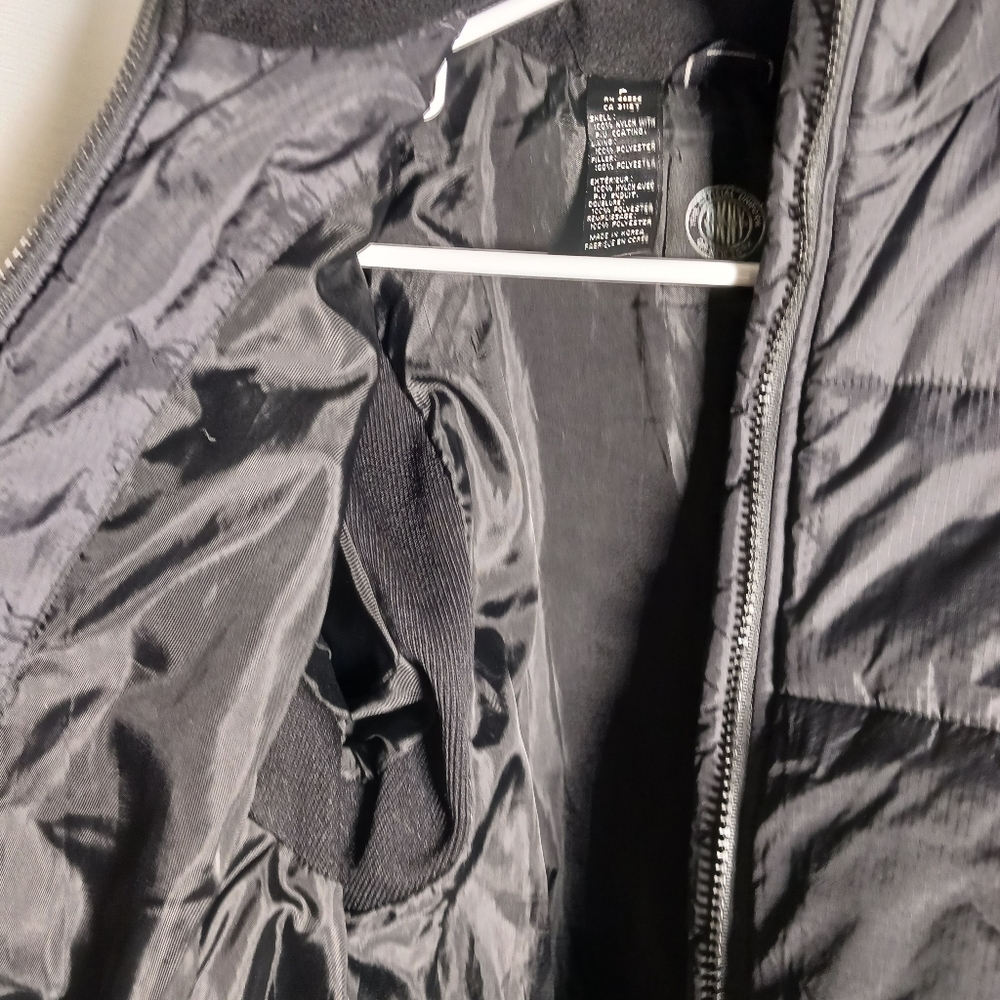 Dkny Jns Black Petite Pillow-Collar Puffer Coat Jacket Zip